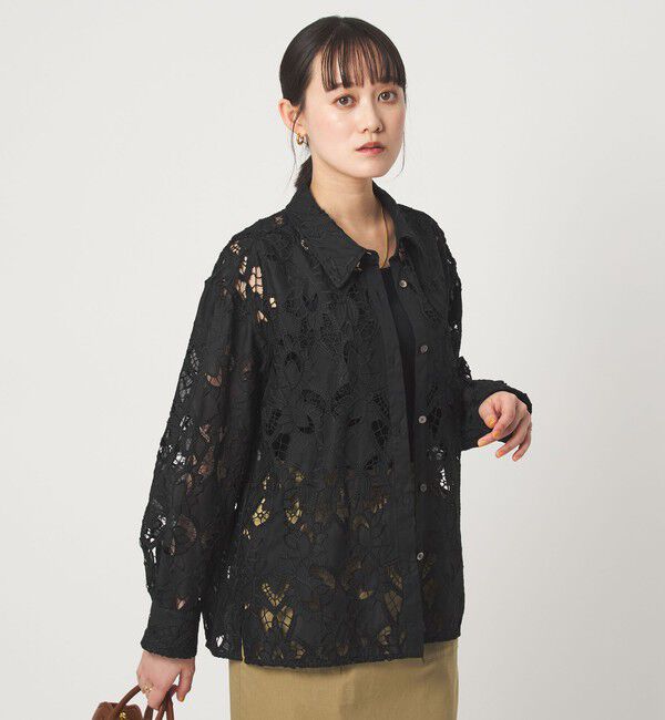 UNITED ARROWS green label relaxing「レース シャツ」|シャツ・ブラウス|