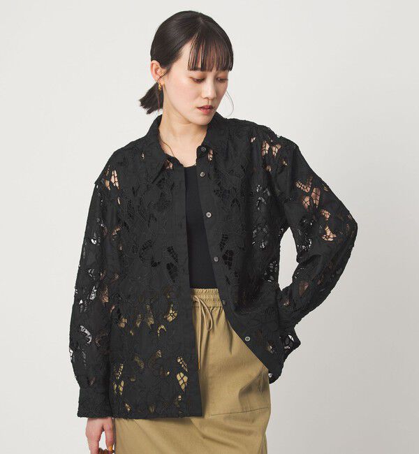 UNITED ARROWS green label relaxing「レース シャツ」|シャツ・ブラウス|