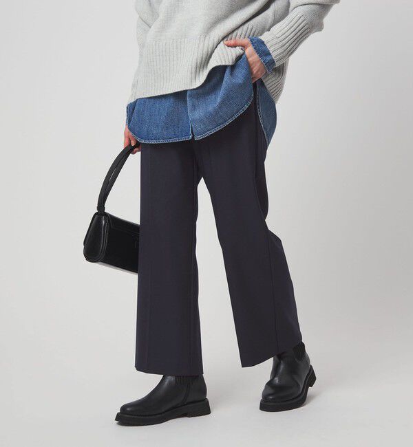 UNITED ARROWS green label relaxing「TR ニーハイフレアパンツ」|その他|NAVY