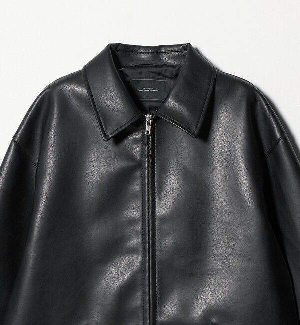 UNITED ARROWS green label relaxing「レザーライク ジップ ブルゾン」|ブルゾン・スタジャン|