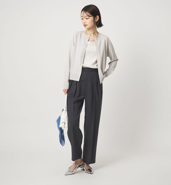 UNITED ARROWS green label relaxing「HIYOKE クルーネック ニット カーディガン マシンウォッシャブル 接触冷感 UVカット 遮熱」|カーディガン|