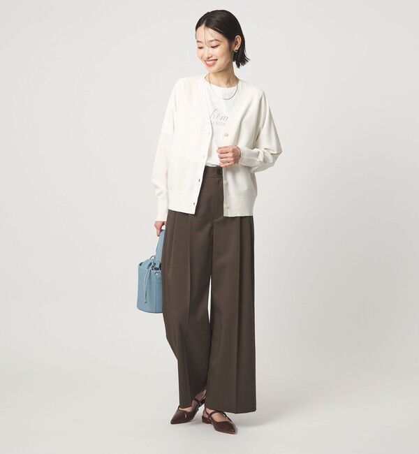 UNITED ARROWS green label relaxing「HIYOKE Vネック ニット カーディガン マシンウォッシャブル 接触冷感 UVカット 遮熱」|カーディガン|