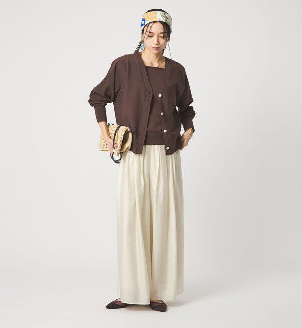 UNITED ARROWS green label relaxing「HIYOKE Vネック ニット カーディガン マシンウォッシャブル 接触冷感 UVカット 遮熱」|カーディガン|