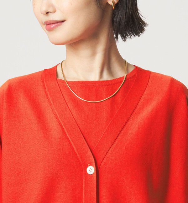 UNITED ARROWS green label relaxing「HIYOKE Vネック ニット カーディガン マシンウォッシャブル 接触冷感 UVカット 遮熱」|カーディガン|