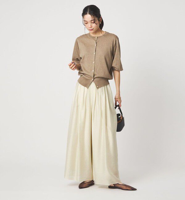 UNITED ARROWS green label relaxing「［size SHORTあり］エアリー シアー イージー ワイド パンツ」|キュロット|