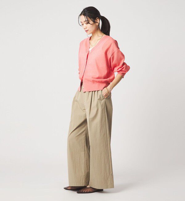 UNITED ARROWS green label relaxing「【結論シリーズ】ビューティーネック2WAYカーデ ウォッシャブル」|カーディガン|