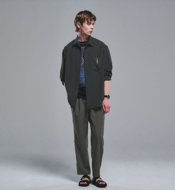 UNITED ARROWS green label relaxing「ワッシャー ポプリン ボックス シャツ」|シャツ・ブラウス|