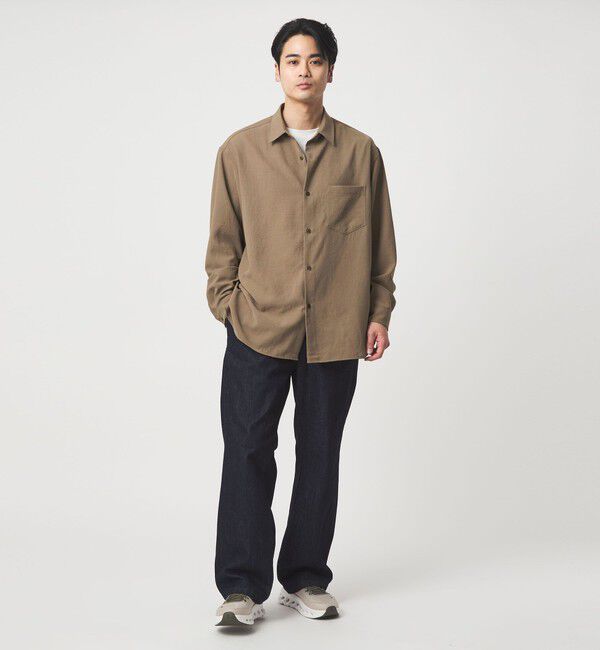 UNITED ARROWS green label relaxing「ワッシャー ポプリン ボックス シャツ」|シャツ・ブラウス|