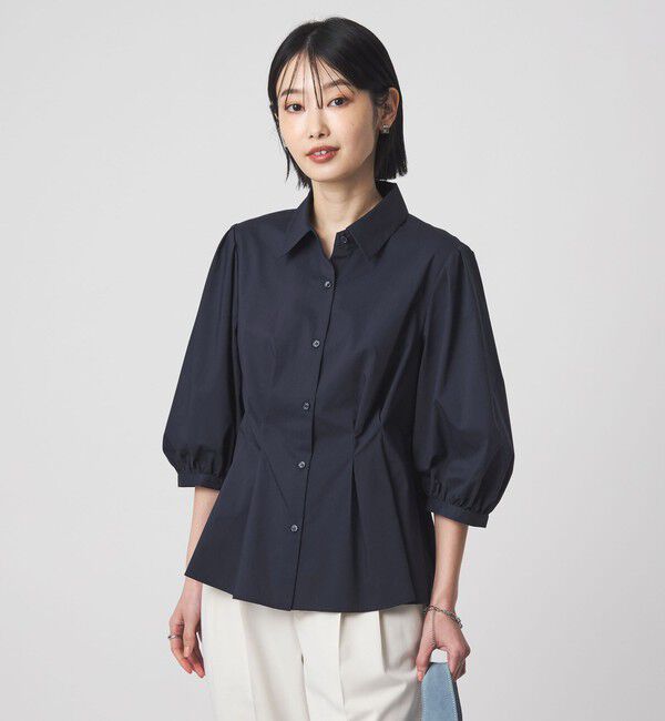 UNITED ARROWS green label relaxing「ウエスト タック フレア シャツ」|シャツ・ブラウス|