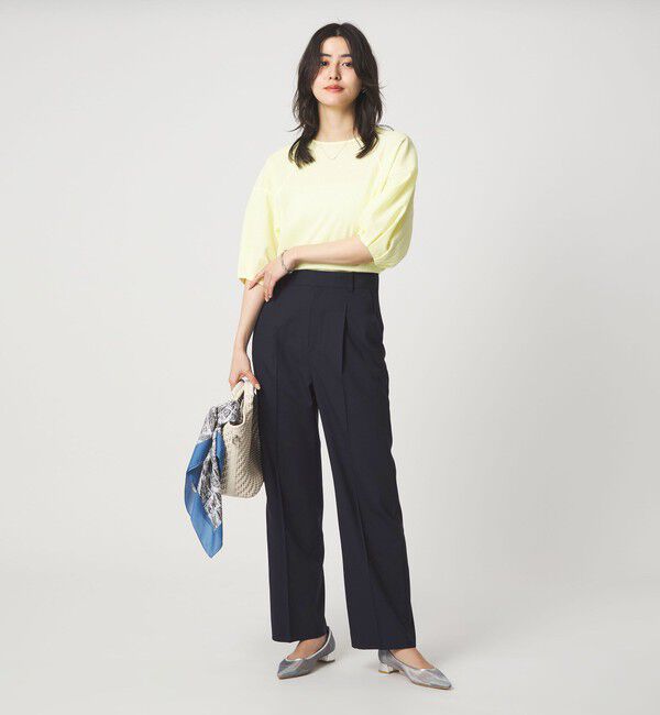 UNITED ARROWS green label relaxing「［size SHORTあり］ライト カチリラ ストレート パンツ」|スラックス|