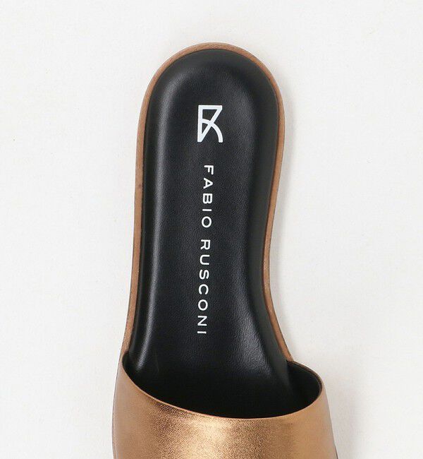 EMMEL REFINES「＜FABIO RUSCONI＞メタリック フラット ミュール＜ Select by EMMEL REFINES ＞」|サンダル|