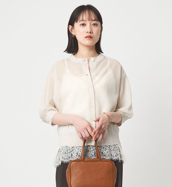 UNITED ARROWS green label relaxing「シアー カーディガン ニット ウォッシャブル」|カーディガン|