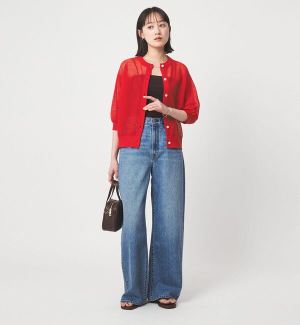 UNITED ARROWS green label relaxing「シアー カーディガン ニット ウォッシャブル」|カーディガン|