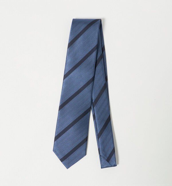 UNITED ARROWS green label relaxing「GLR シルク4 8.0cm ストライプ3 ネクタイ」|ネクタイ・蝶ネクタイ|NAVY