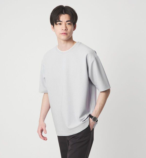 UNITED ARROWS green label relaxing「【WEB限定】JUST fit フェイクレイヤード Tシャツ カットソー -吸水速乾・抗菌-」|Tシャツ・カットソー|
