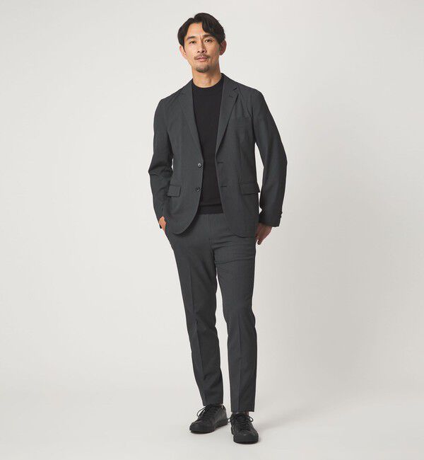 UNITED ARROWS green label relaxing「【WEB限定】JUST fit エアリーカルゼ ナロー セットアップ-2WAYストレッチ・吸水速乾-」|スーツ|