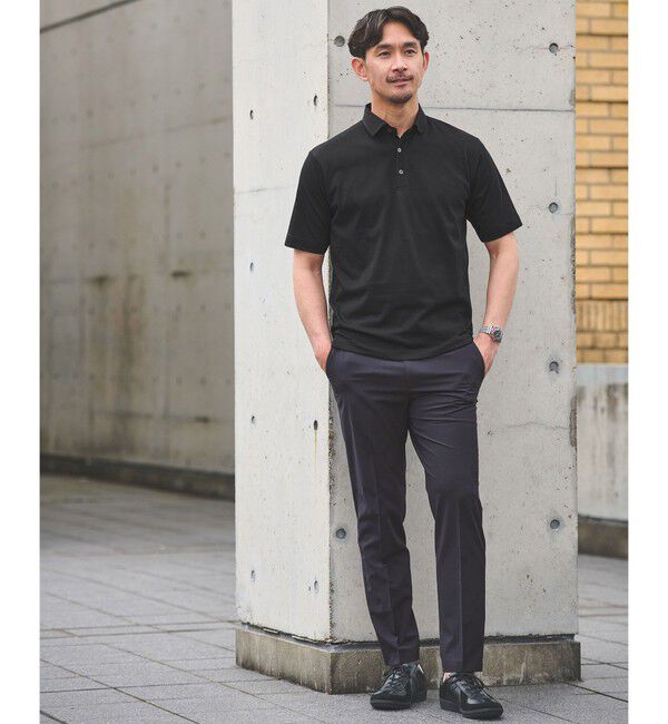 UNITED ARROWS green label relaxing「【WEB限定】JUST fit デイリー ドライ カッタウェイ 半袖 ポロシャツ -吸水速乾・抗菌-」|ポロシャツ|