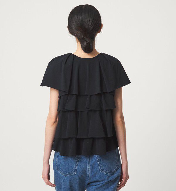 EMMEL REFINES「＜EMMEL REFINES＞EM ティアードフリル カットソー トップス」|Tシャツ・カットソー|