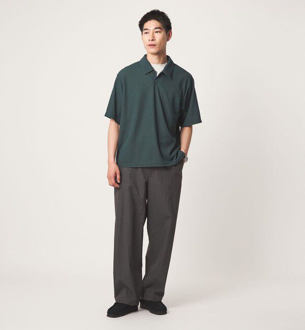UNITED ARROWS green label relaxing「【WEB限定】JUST fit ピケ パイル 半袖 ポロシャツ -吸水速乾・UVカット-」|ポロシャツ|