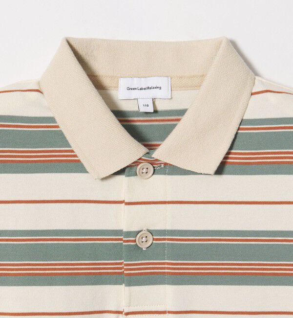 UNITED ARROWS green label relaxing「【スタメンシリーズ】ボーダー ポロシャツ  / キッズ  100cm-160cm」|Tシャツ・カットソー|