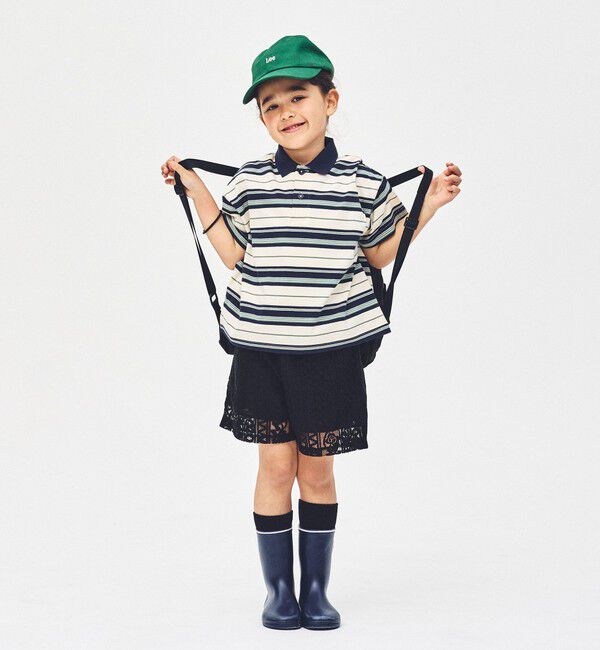 UNITED ARROWS green label relaxing「【スタメンシリーズ】ボーダー ポロシャツ  / キッズ  100cm-160cm」|Tシャツ・カットソー|