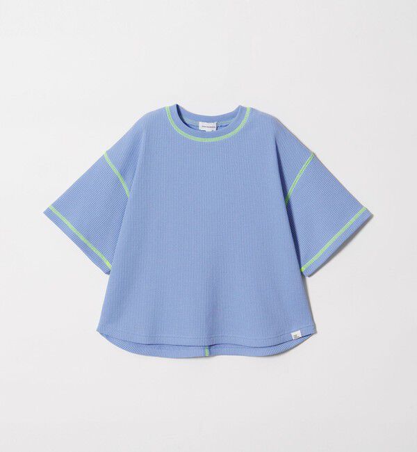 UNITED ARROWS green label relaxing「【スタメンシリーズ】ドライワッフル 配色ステッチ Tシャツ / キッズ  100cm-160cm」|Tシャツ・カットソー|