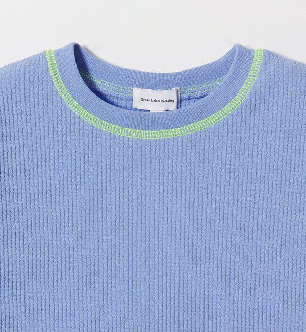 UNITED ARROWS green label relaxing「【スタメンシリーズ】ドライワッフル 配色ステッチ Tシャツ / キッズ  100cm-160cm」|Tシャツ・カットソー|