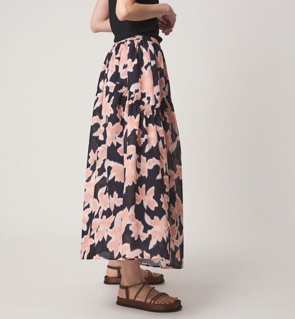 EMMEL REFINES「＜EMMEL REFINES＞EM ボカシ フラワー フレアスカート」|スカート|