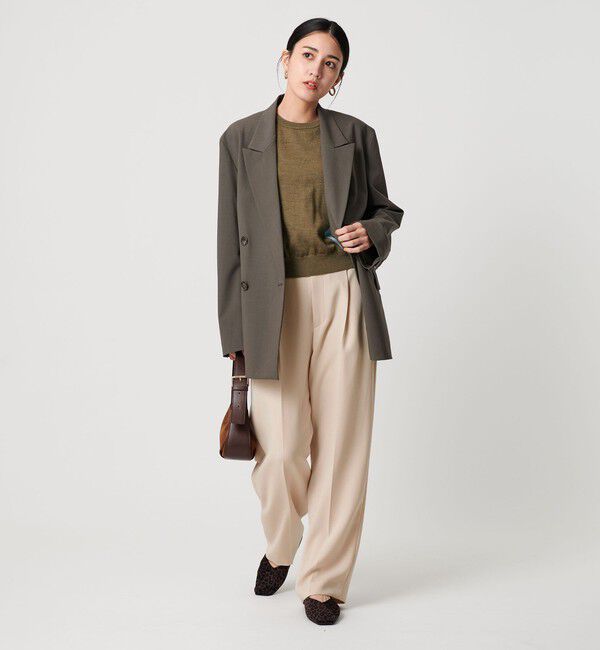 BEAUTY&YOUTH UNITED ARROWS「タックワイドストレートパンツ ウォッシャブル」|スラックス|