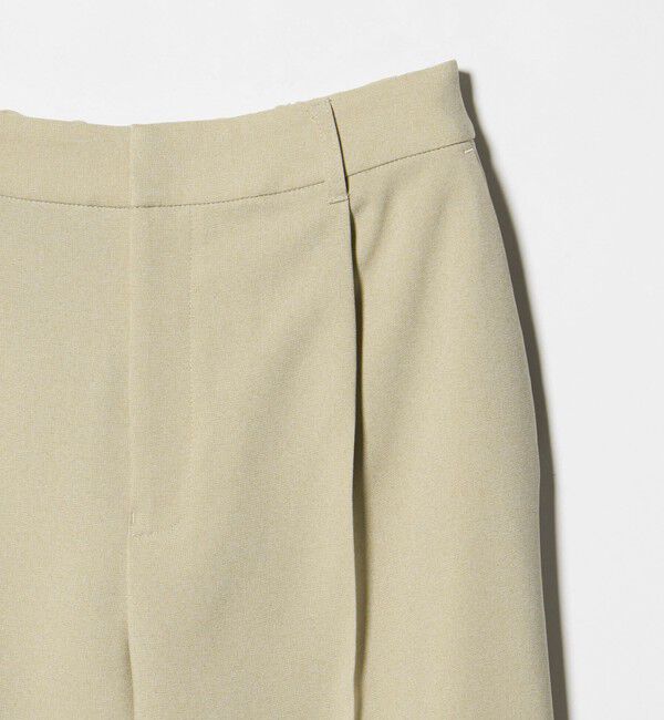 BEAUTY&YOUTH UNITED ARROWS「【WEB限定 Wardrobe DAILY MINIMAL】メランジ タックストレートパンツ ウォッシャブル」|スラックス|