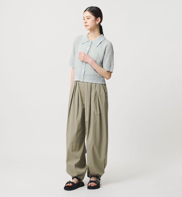 BEAUTY&YOUTH UNITED ARROWS「ノットヤーンニット ハーフスリーブ シャツ カーディガン ウォッシャブル」|カーディガン|