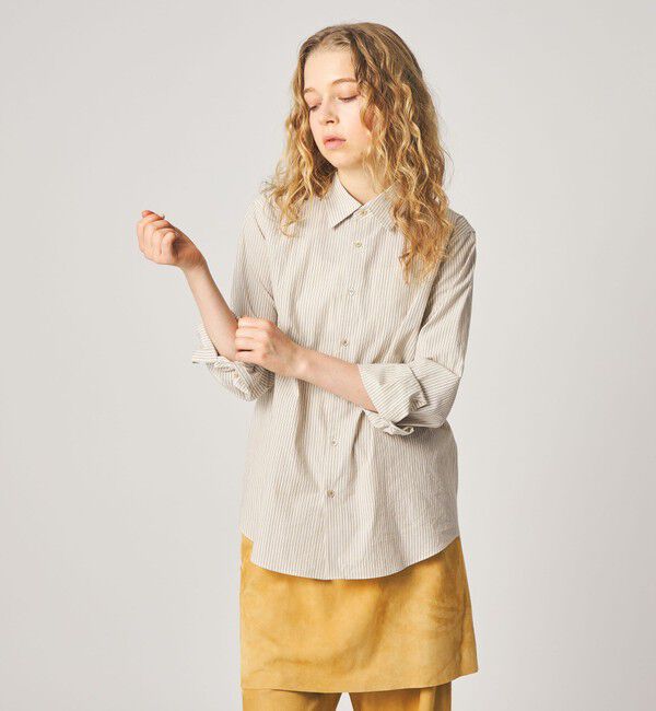 STEVEN ALAN「＜Steven Alan＞コットン ボイル シャツ」|シャツ・ブラウス|NATURAL