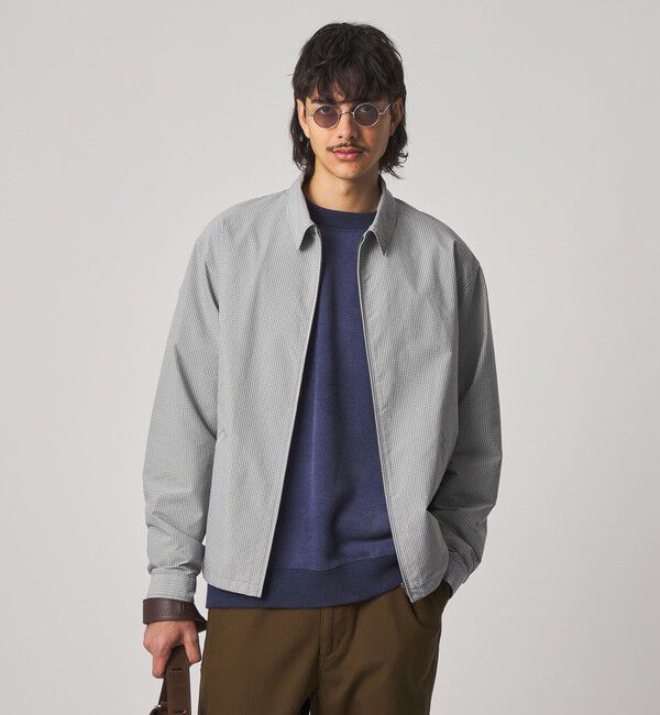 STEVEN ALAN「＜Steven Alan＞ C/PE マイクロチェック ワーク ブルゾン」|ブルゾン・スタジャン|