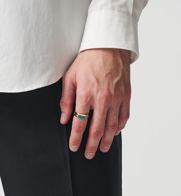 BEAUTY&YOUTH UNITED ARROWS「＜eoa＞ストーン ダブル リング」|リング|GOLD