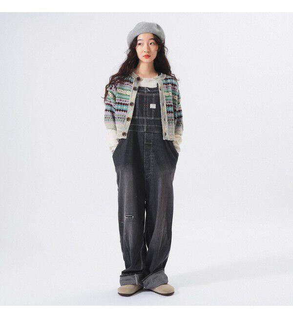 BEAMSBOY「フェアアイル 5分袖 カーディガン」|ベスト・ジレ|