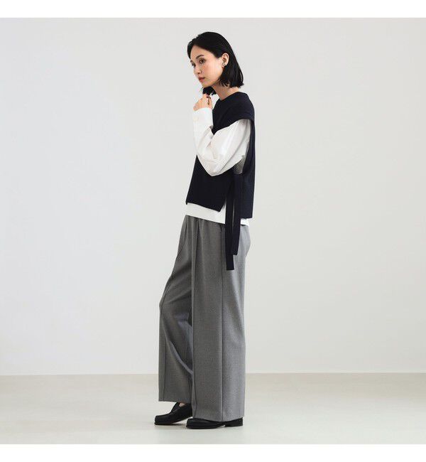 Demi-Luxe BEAMS 「ウールライク イージーパンツ」|チノ|