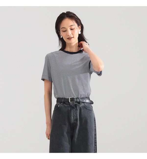 Demi-Luxe BEAMS 「【別注】SLOANE / コットン天竺 ボーダー Tシャツ」|Tシャツ・カットソー|別注NAVY&times;WHITE