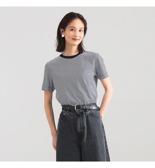 Demi-Luxe BEAMS 「【別注】SLOANE / コットン天竺 ボーダー Tシャツ」|Tシャツ・カットソー|