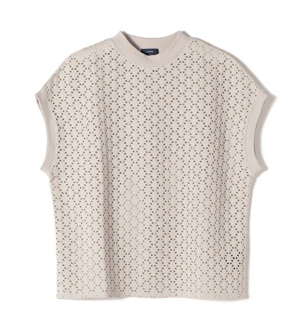 SHIPS for women「《一部追加予約》【WEB限定】〈手洗い可能〉アイレット クルーネック プルオーバー」|Tシャツ・カットソー|