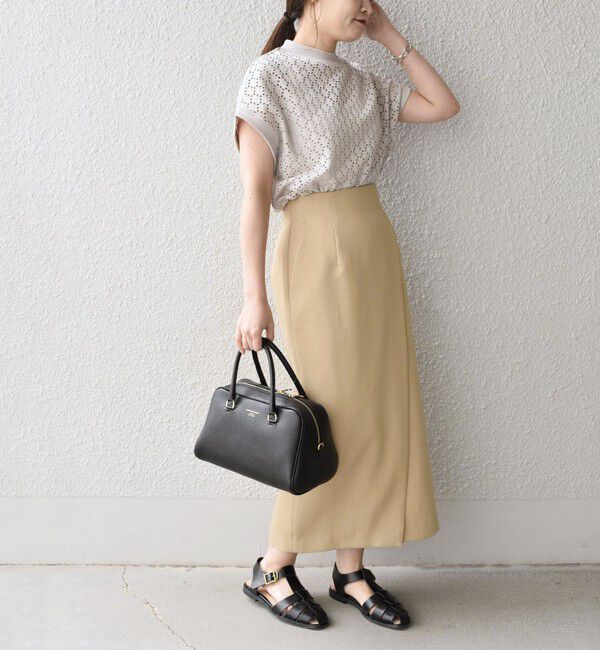 SHIPS for women「《一部追加予約》【WEB限定】〈手洗い可能〉アイレット クルーネック プルオーバー」|Tシャツ・カットソー|