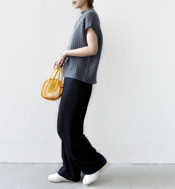 SHIPS for women「《一部追加予約》【WEB限定】〈手洗い可能〉アイレット クルーネック プルオーバー」|Tシャツ・カットソー|