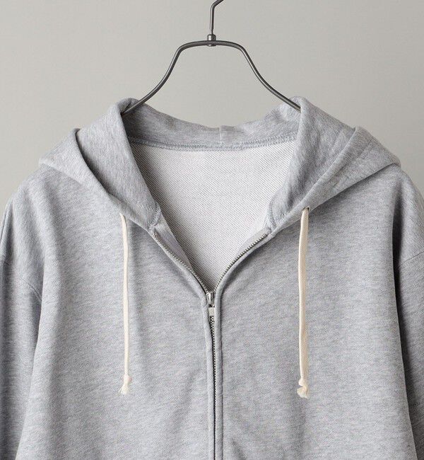 SHIPS「【WEB限定】SHIPS: マイクロ SHIPS 刺繍 ロゴ 裏毛 スウェット ジップ パーカー」|パーカー|