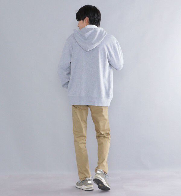 SHIPS「【WEB限定】SHIPS: マイクロ SHIPS 刺繍 ロゴ 裏毛 スウェット ジップ パーカー」|パーカー|