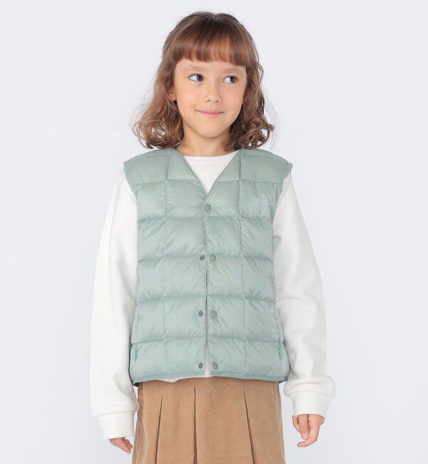 SHIPS KIDS「【WEB限定】TAION:100～150cm / キッズ インナー ダウン ベスト」|ダウンベスト・ベスト|ミント
