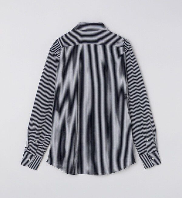 SHIPS「SHIPS: ALBINI ジャージー ロンスト ワンピースカラー シャツ」|シャツ・ブラウス|