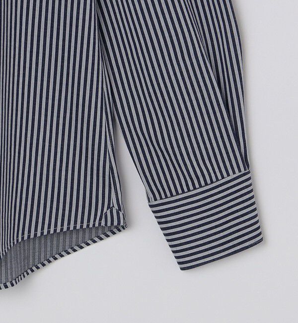 SHIPS「SHIPS: ALBINI ジャージー ロンスト ワンピースカラー シャツ」|シャツ・ブラウス|