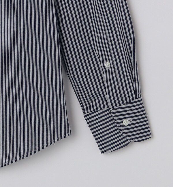 SHIPS「SHIPS: ALBINI ジャージー ロンスト ワンピースカラー シャツ」|シャツ・ブラウス|