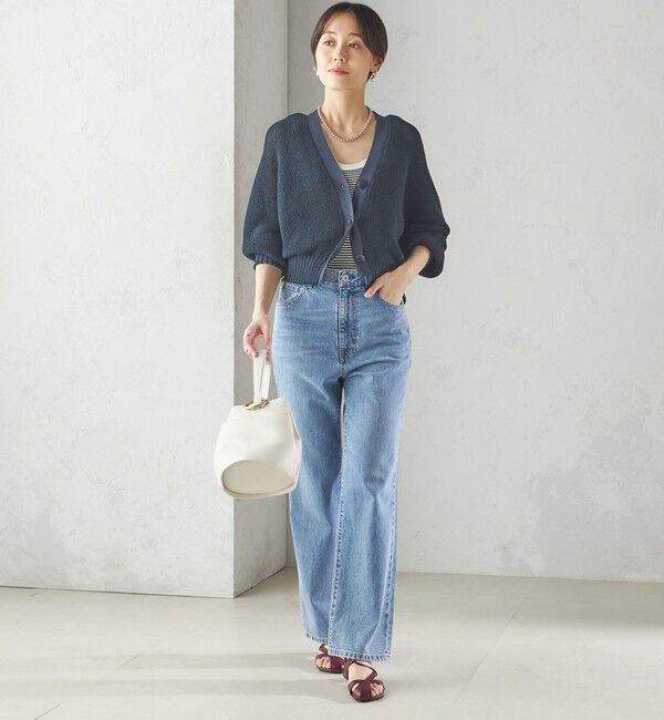 SHIPS for women「〈洗濯機可能〉ストレート フィット デニム パンツ」|デニム|