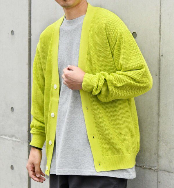 SHIPS any「SHIPS any: 〈洗濯機可能〉シアー ニット Vネック ボタン カーディガン◇」|カーディガン|