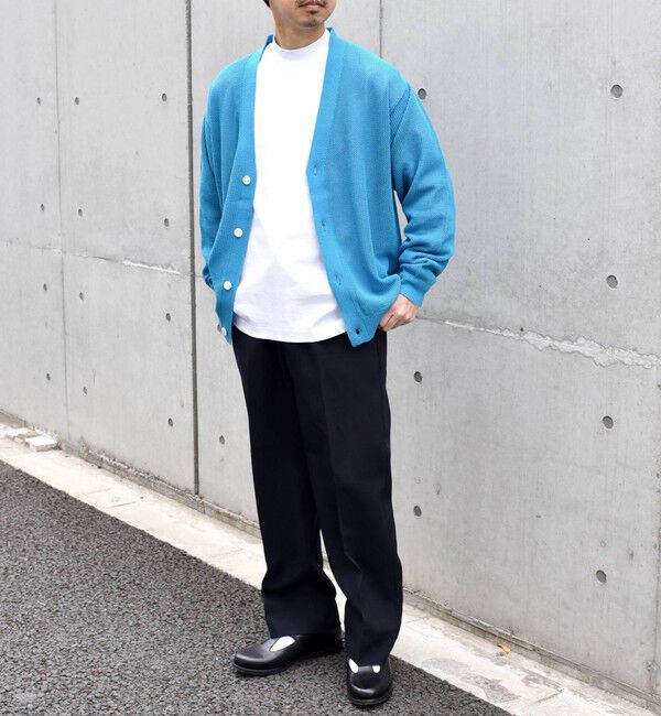 SHIPS any「SHIPS any: 〈洗濯機可能〉シアー ニット Vネック ボタン カーディガン◇」|カーディガン|